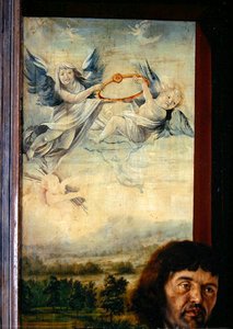 Angels (detail) from St. Sebastian from the Isenheim Altarpiece by Matthias Grünewald
